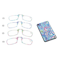 Очки пластиковые складные для чтения с футляром 6011, диоптрии от +1.00 до +3.00, РМЦ=62-64