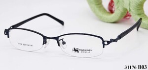 Оправа металлическая полуободковая Four Kings 四大天王 31176