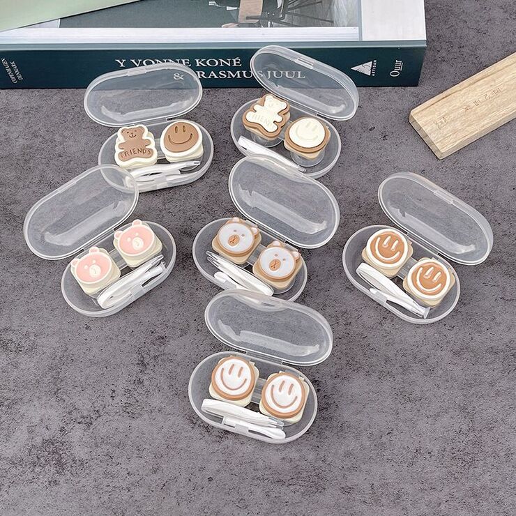 Мини-набор для мягких контактных линз XY-134翻盖笑脸熊