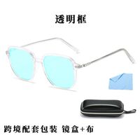 Blue Block plastic glasses with blue light protection for colorblind people, with case KY0788-5色盲