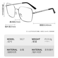 Photochromic glasses with blue light and UV protection 9627-GT