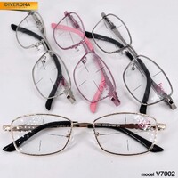 Очки женские металлические с флексами Vizzini V7002 до +5,00 и -8,00