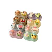 Мини-набор для мягких контактных линз выдвижной W-CT16领结熊兔花