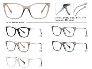 Plastic TR90 frame for glasses with UV protection More LS242
