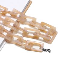 Акриловая цепочка для очков с овальными звеньями, разные цвета GB078