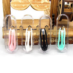 Пинцет пластиковый в индивидуальной упаковке в коробочке пенал, размер 4,0 см XF400镊子+棒套装