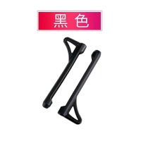 Наконечники на заушники силиконовые с крючком, длина 55 мм