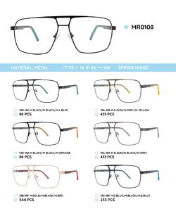 Металлическая оправа с дужками из пластика TR-90 MR0108