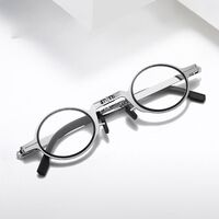 Очки металлические для чтения, складные, с футляром, c защитой Blue ray cut, диоптрии от +1.00 до +4.00, 9736-GT