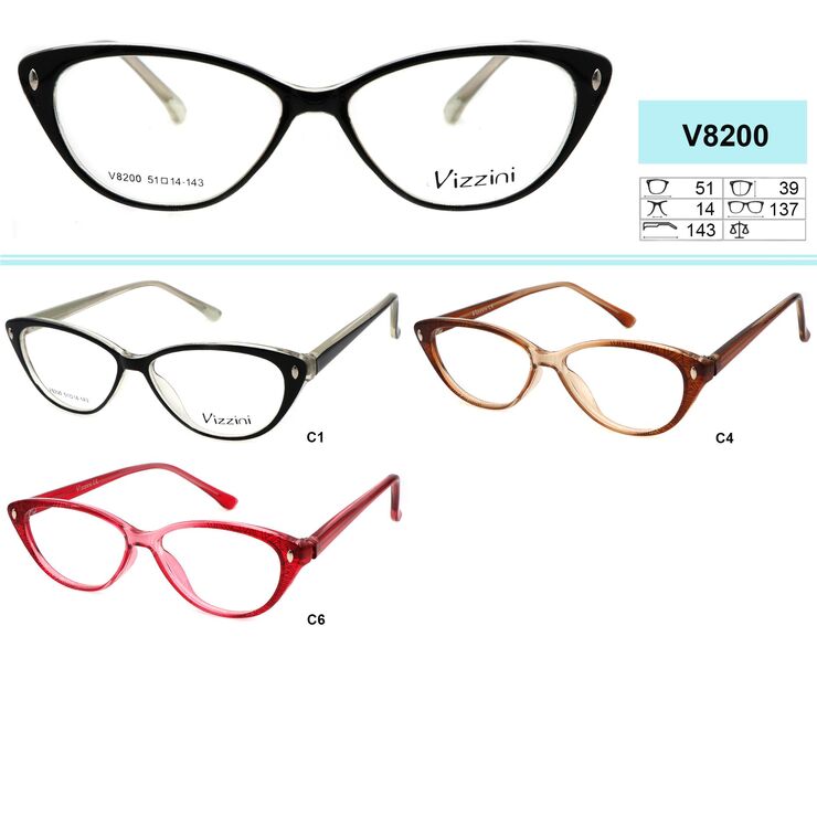 Plastic eyeglass frame VIZZINI V8200
