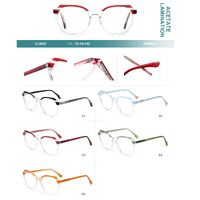 Plastic frames for glasses, acetate lamination with spring hinges Big City CL9022