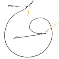 Металлическая нескользящая цепочка черного цвета, с подвеской в виде очки, для очков и масок GL413