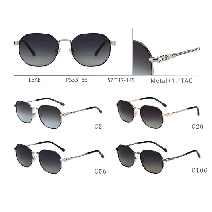 Polarized metal sunglasses Leke PS33163