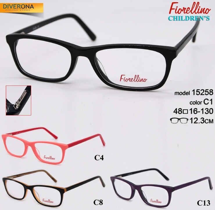 Plastic acetate frames for kids FIORELLINO 15258