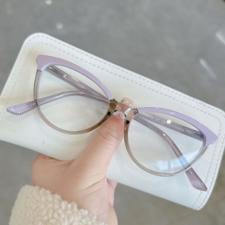 Оправа комбинированная (металл + TR90) с линзами Blue Ray Cut и флексами MAMO QQ7022