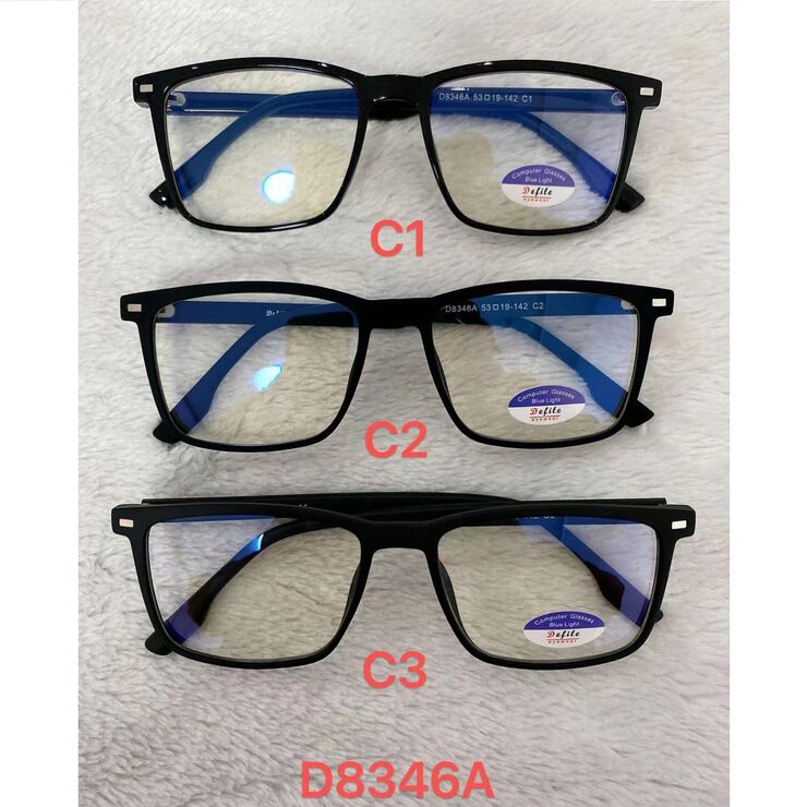 Очки для работы за компьютером с защитой от синего света, с упаковкой и чехлом Defile D8346A