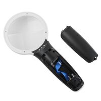 Лупа с универсальной подсветкой, увеличительное стекло с ручкой 7016-XX, диаметр 75 мм, увеличение: 10Х