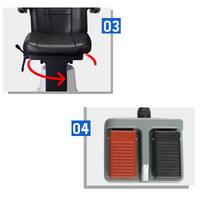 Кресло стационарное со спинкой и подъемником для кабинета офтальмолога WZ-DT-1