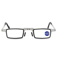 Очки металлические складные для чтения SM-01 с защитой Blue ray cut с футляром, диоптрии от +1.00 до +4.00, РМЦ=62-64 (мин.количество - обще