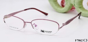 Оправа металлическая полуободковая Four Kings 四大天王 F7062