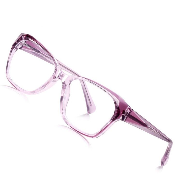 Plastic TR90 frame for glasses with Blue Ray Cut protection and spring hinges More LS006