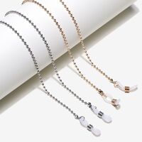 Металлическая нескользящая цепочка, комплект из двух предметов, золотая и серебряная, для очков и масок GM017