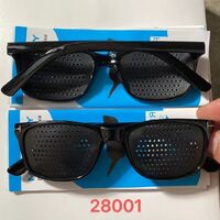 黑框多孔镜 Perforated pinhole glasses Mystery 28001P (case and manual are included)