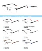 Металлическая оправа с дужками из материала TR-90 HQ04-21