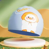 Шапочка для плавания силиконовая водонепроницаемая детская GJ003-YU