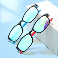 Blue Block TR90 glasses with blue light protection for colorblind people, with case TR13017-3色盲眼镜