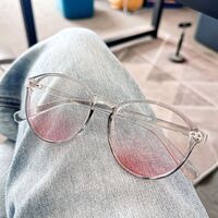 Очки пластиковые TR90 с защитой Blue ray cut, с футляром TR2069腮红-2