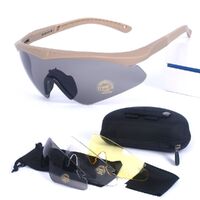 Очки защитные противоударные тактические +3 насадки 2.3MM套装