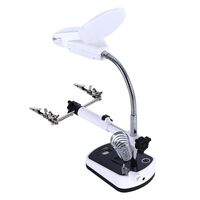 Лупа настольная с подсветкой 16090-XX, увеличение: 3,5X, 10X