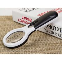 Magnifier with universal backlight and compass, magnifying glass with handle 6902C-XX, diameter 60 mm, magnification: 4Х, 45Х