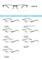 Металлическая оправа с дужками из материала TR-90 с гнущимся наконечником HA09-49