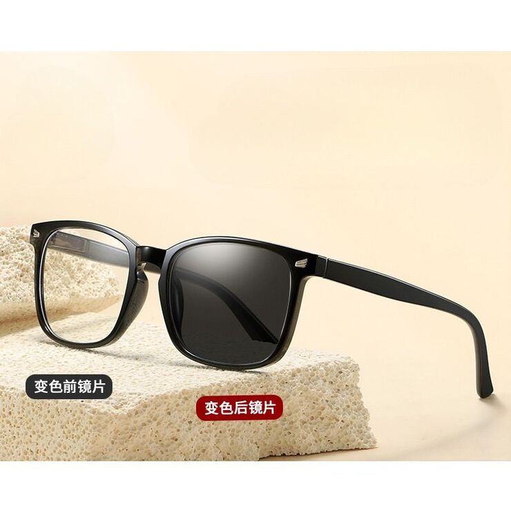 Photochromic plastic glasses for reading, with protection Blue Cut and flex hinges, diopters from 0.00 to +4.00, KY8082变色老花