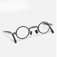 Очки металлические для чтения, складные, с футляром, c защитой Blue ray cut, диоптрии от +1.00 до +4.00, 9736-GT