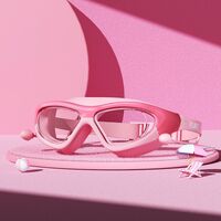 Очки для плавания детские водонепроницаемые с защитой от запотевания, с берушами, 5021-YU