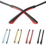 Наконечники на заушники силиконовые, длина 66 мм, отверстие 2*1 мм (цена за пару)