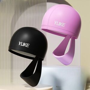 Шапочка для плавания силиконовая водонепроницаемая взрослая, с очками, YM1800-YU