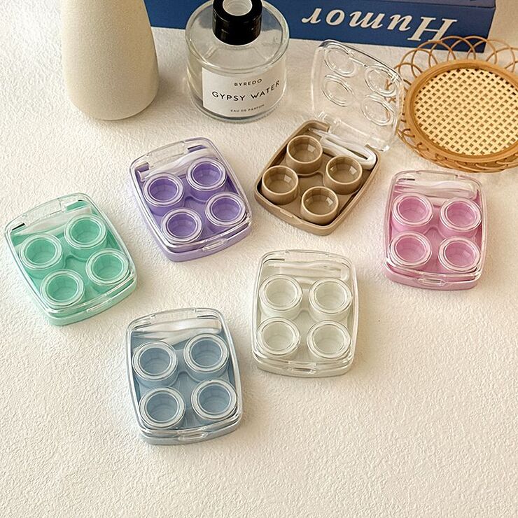 Mini soft contact lens kit with 2 containers W890一体双副装