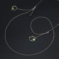 Металлическая нескользящая цепочка золотого цвета, с подвеской кролик, для очков и масок GL640