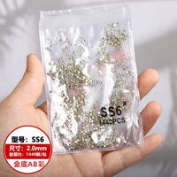 Набор страз с плоским дном для ремонта и украшения оправ и очков PD0022, цвета: белый и AB, 1.3-6.5 мм