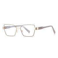 Metal + TR90 plastic Blue Blocker glasses frame for women with UV and blue light protection lenses More FCS3169