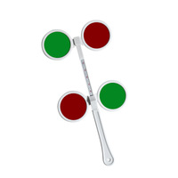 Флиппер офтальмологический с красно-зелёным фильтром ZR-0203