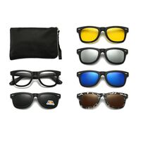 Оправы El Dorado с комплектом поляризационных солнцезащитных насадок на магните 2206A 每套5件