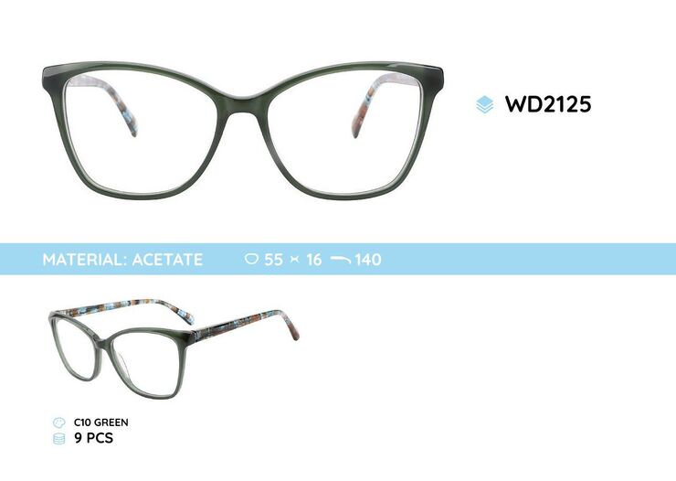 Plastic frames for glasses acetate material WD2125