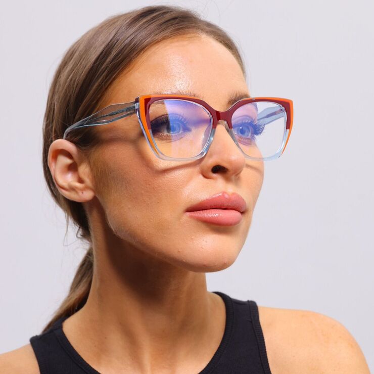 Оправа пластиковая с линзами с защитой от синего света, с флексом Elit 5704-EL