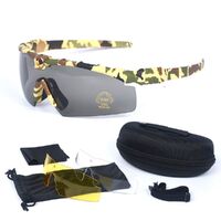 Очки защитные противоударные тактические +3 насадки 军迷6色3.0套装
