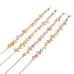 Модная цепочка для очков из натурального камня, прозрачный цвет GL1206